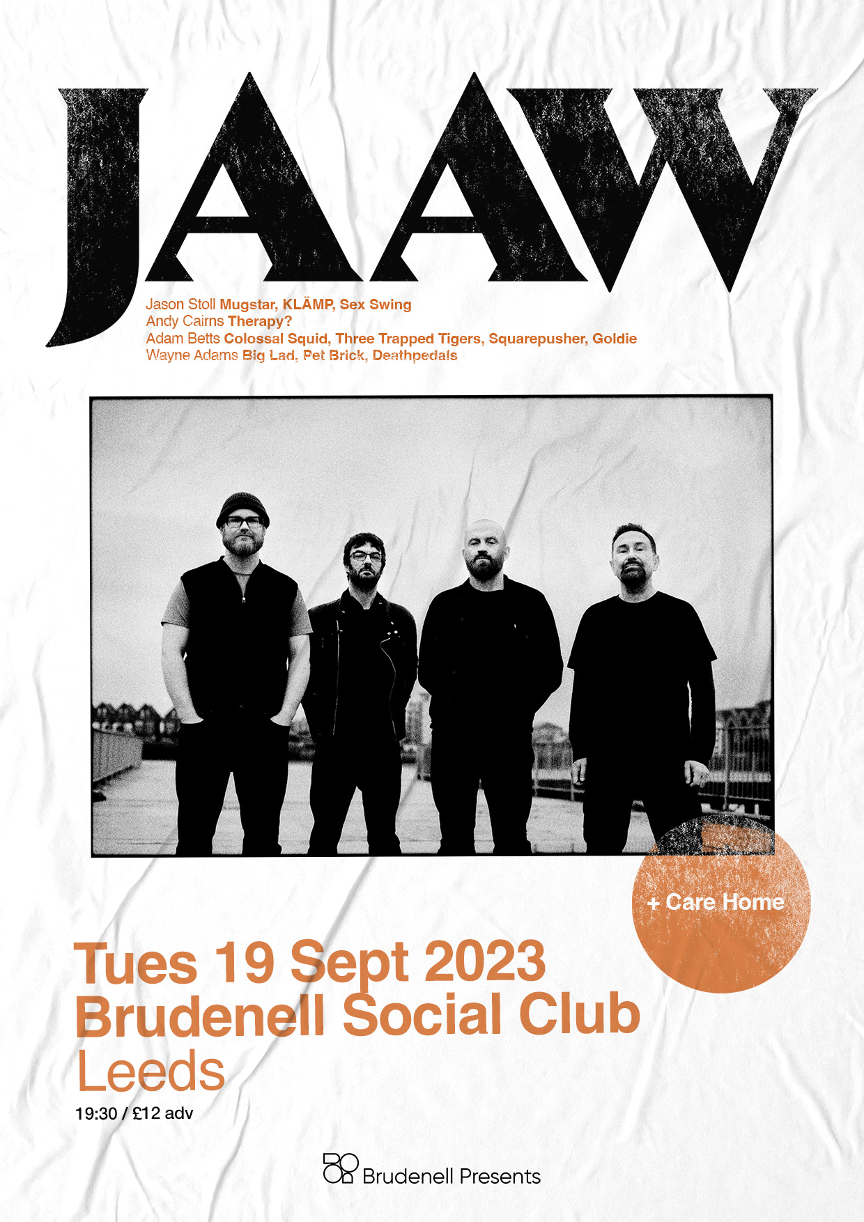 JAAW Care Home - Gig at Leeds Brudenell Social Club